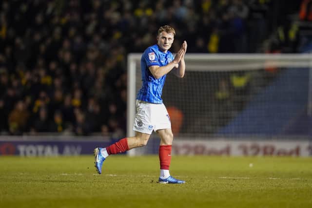Owen Moxon left Pompey for Stockport. Pic: Jason Brown/ProSportsImages