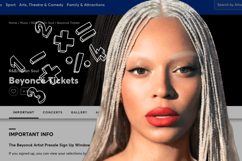 What are the odds of picking up a ticket to see Queen Bey during her four UK shows?