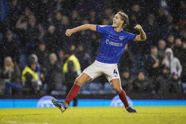 Pompey’s Ryley Towler. Pic: Jason Brown/ProSportsImages