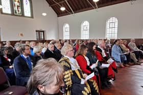 10 mayors from the region as well as Caroline Dinenage MP attended the Service for Peace in Gosport's Freedom Church.