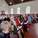 10 mayors from the region as well as Caroline Dinenage MP attended the Service for Peace in Gosport's Freedom Church.