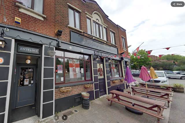The arrest was made at the Admiral Drake pub in Kingston Crescent, Portsmouth
