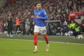 Pompey's Josh Murphy against Sheffield United today