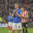 Colby Bishop missed a couple of chances for Pompey