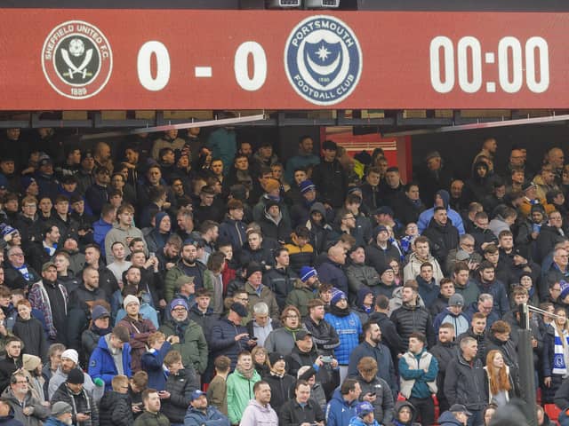 There were 2,514 Pompey fans at Sheffield United, as they backed their team in the 2-1 loss against the promotion chasers.