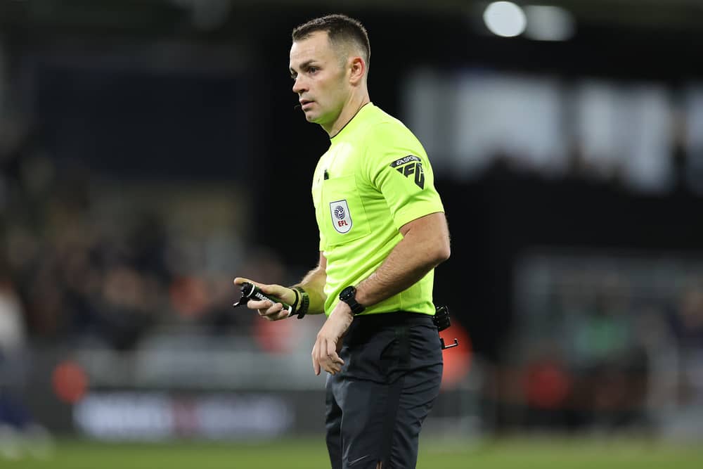 Tom Nield will take charge of Pompey's match with Cardiff City on Tuesday night. It's a big match for both teams. 