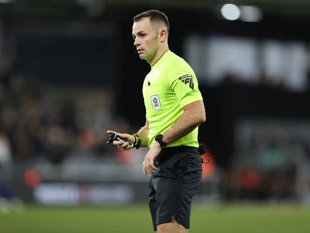 Tom Nield will take charge of Pompey's match with Cardiff City on Tuesday night. It's a big match for both teams. 