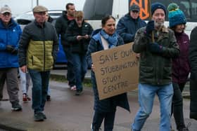 Marching along Lee on the Solent has been one way opponents to the move have had their say