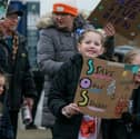 Young campaigners joined the march to save Stubbington Study Centre