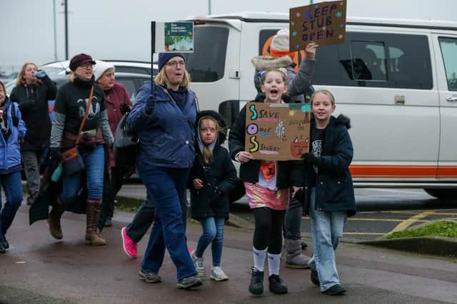The march started in Lee on the Solent