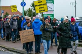 Between 1,000 and 2,000 attended the march, according to organisers