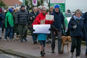 A march has been one of the ways locals have rallied to save the centre
