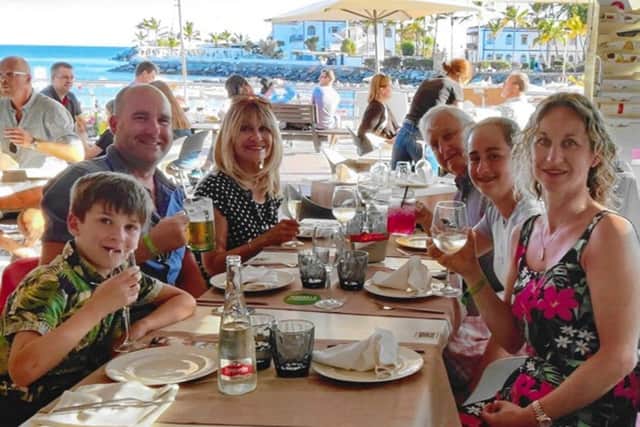 Christine and her family