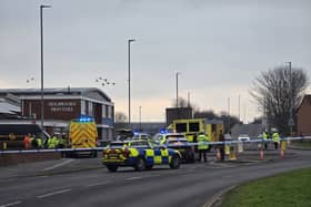 Emergency services on the scene in Norway Road