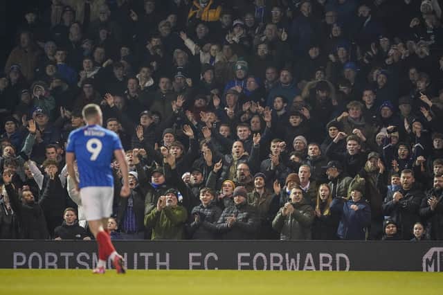 Colby Bishop was Pompey's star man in a crucial 2-1 success over Cardiff at Fratton Park. Picture: Jason Brown/ProSportsImages