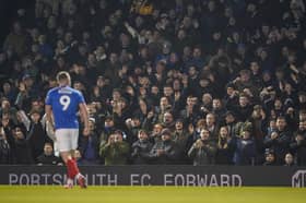 Colby Bishop was Pompey's star man in a crucial 2-1 success over Cardiff at Fratton Park. Picture: Jason Brown/ProSportsImages