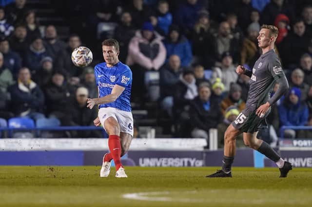 Conor Shaughnessy suffered yet another injury set-back in Pompey's victory over Cardiff. Picture: Jason Brown/ProSportsImages