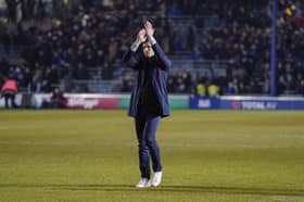 John Mousinho wasn't happy with Pompey's display in their first win in five matches on Tuesday night. Picture: Jason Brown/ProSportsImages