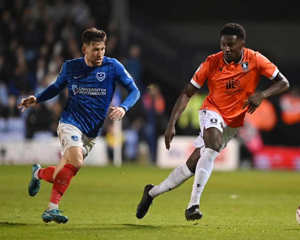 Di'Shon Bernard (R) played for Pompey in 2023. He featured against them for Sheffield Wednesday in October but is now out for the remainder of the campaign.