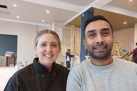Steph Thomas and Abdul Kalam two of the three co-owners of The Exchange in Waterlooville.
