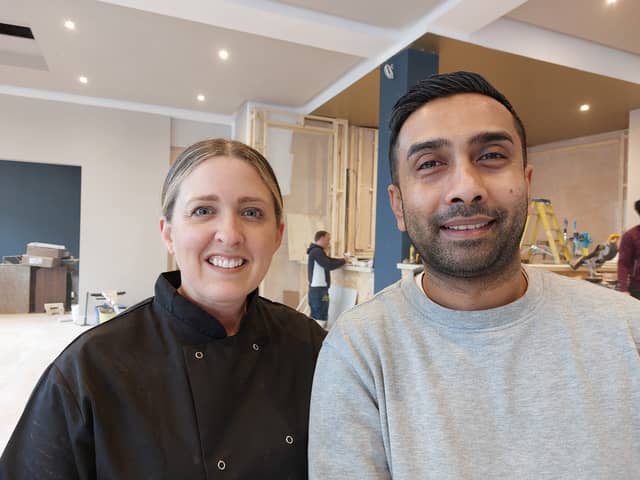 Steph Thomas and Abdul Kalam two of the three co-owners of The Exchange in Waterlooville.