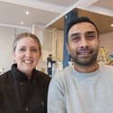Steph Thomas and Abdul Kalam two of the three co-owners of The Exchange in Waterlooville.