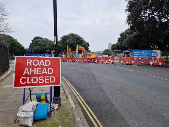 Road closures in Pembroke Road, Old Portsmouth