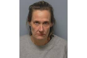 Deborah Holmes, of no fixed abode, was jailed for 20 months after admitting thefts from Fareham, Warsash and Park Gate.