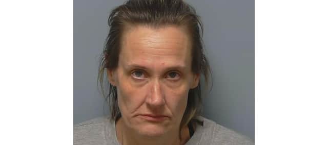 Deborah Holmes, of no fixed abode, was jailed for 20 months after admitting thefts from Fareham, Warsash and Park Gate.
