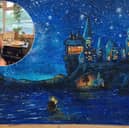An artist has added a touch of magic to used tea bags by painting scenes inspired from Harry Potter and The Lord of the Rings on them.
Caroline West, 50, from Waterlooville, Hampshire, has been painting on used tea bags since August 2023.