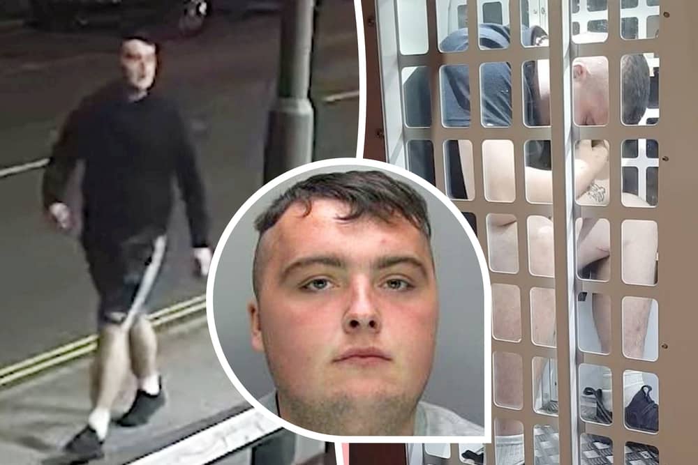 Video shows terrifying moment sex offender follows woman after night out before attempted rape