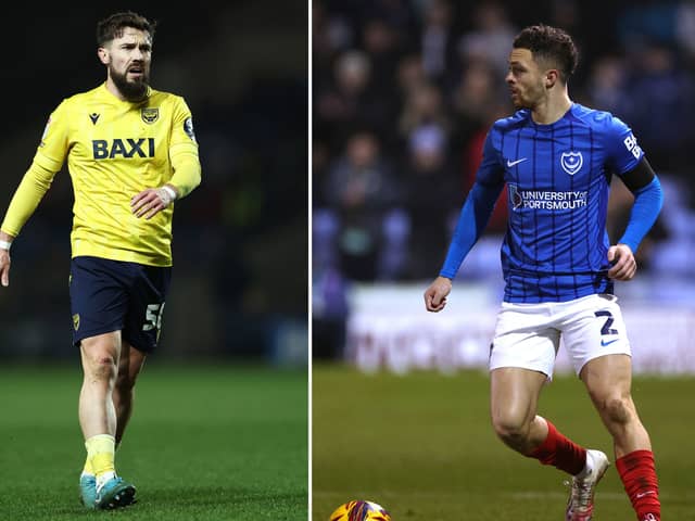 Tom Bradshaw will be missing for Oxford United on Saturday. Pompey's Jordan Williams has a hamstring injury.