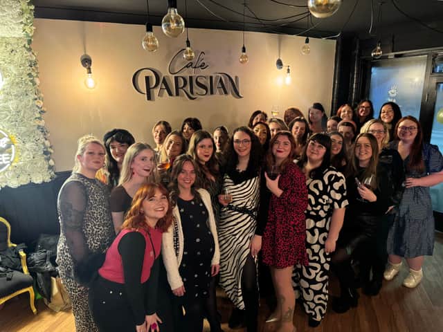 Southsea Girls celebrating their first birthday at Cafe Parisian