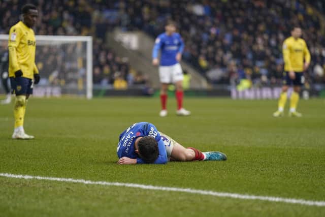 Callum Lang has been ruled out for the season following a hamstring tear at Oxford United. Picture: Jason Brown/ProSportImages
