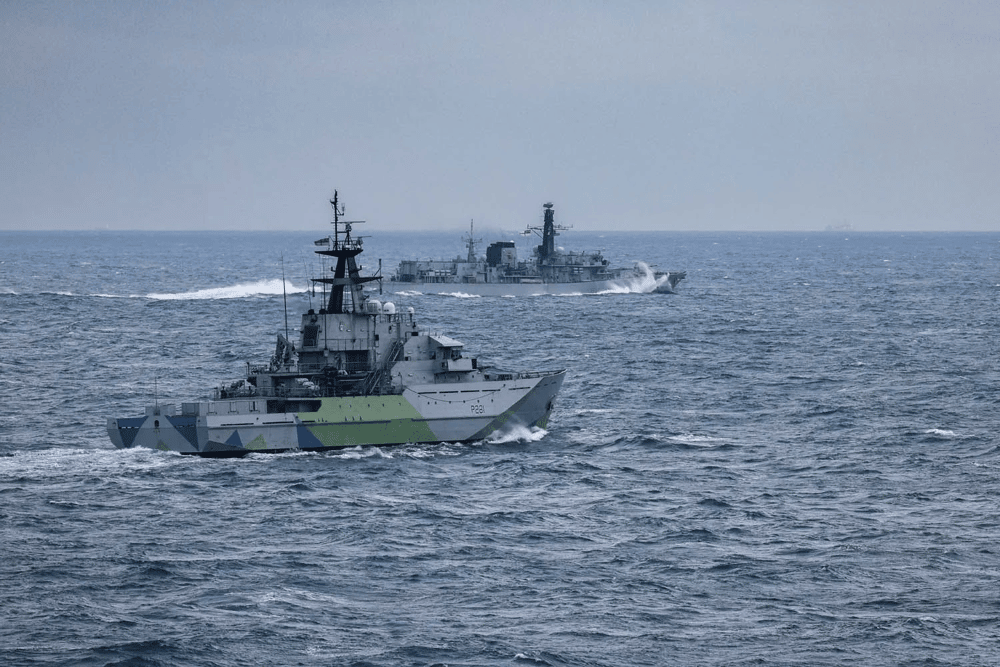 HMS Tyne has gone into a period of maintenance for six months following a busy four months of operations, which included shadowing a Russian spy ship in the English Channel.