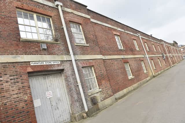 The old Royal Navy Rum Store fell into disrepair in the 1970s.