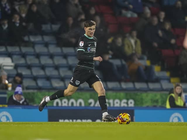 Freddie Potts has missed Pompey's last two matches - with the Blues winning both in his absence. Picture: Jason Brown/ProSportsImages