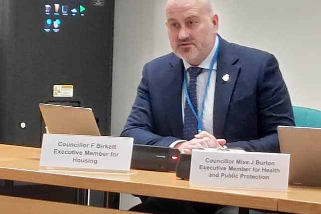 Cllr Fred Birkett said the council would continue to work with the Home Office if it decides to lease the building to ensure fire and building safety