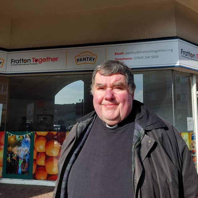 Revd Canon Bob White , chairman of Fratton Together, has been pleased with the community response after opening the Pantry in The Bridge Centre.
