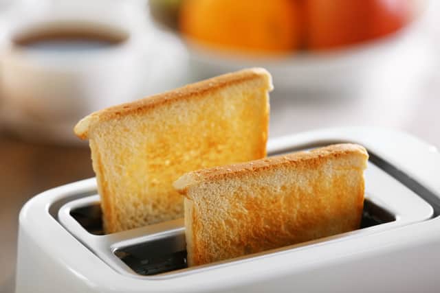 The perfect slice of toast is made from white bread