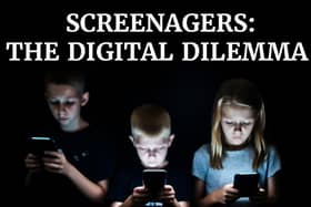 Photo of children with smartphones
