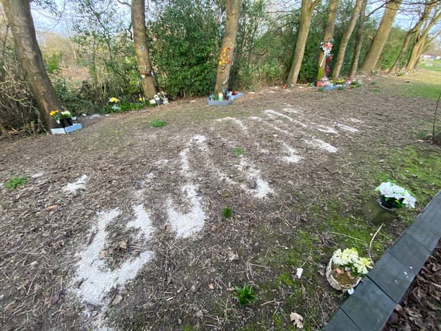 Ashes at Carleton Cemetery and Crematorium. 