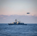 Defence secretary John Healey said Royal Navy operations in the High North off the coast of Norway will be stepped up. Pictured is HMS Somerset charging down allied submarines while operating in Norway.