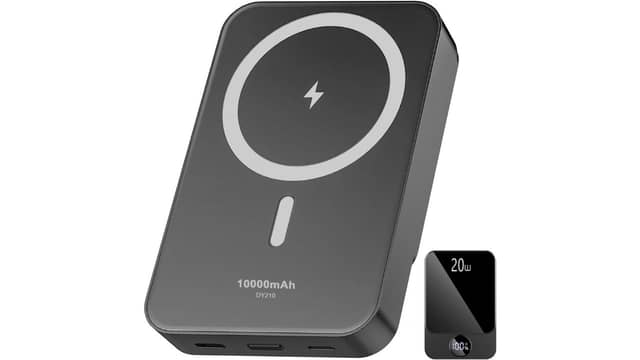 The power bank has 10,000mAh and can charge at up to 20 watts