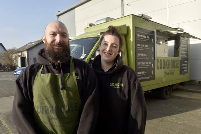 Ashley Cornish and his sister Danielle Cornish from Southsea and Waterlooville, have been running The Cookhouse Street Food van for the past three and a half years pitching up at various locations across Portsmouth and at Victorious Festival.

Picture: Sarah Standing (140225-9743)