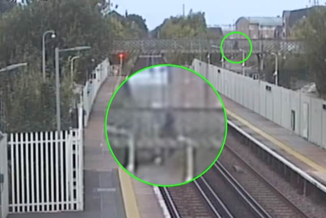CCTV footage shows Jason Flore casually walking about Crawley, after murdering his partner, 19-year-old Stephanie Marie, at Crawley station in West Sussex, August 18 2024.