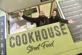 Ashley Cornish and his sister Danielle Cornish from Southsea and Waterlooville, have been running The Cookhouse Street Food van for the past three and a half years pitching up at various locations across Portsmouth and at Victorious Festival.

Picture: Sarah Standing (140225-9653)