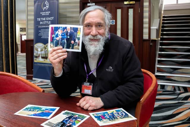 David Yates jnr, volunteer of VOS, son of David Yates who was a Royal Navy Medic. Veterans charity, Veterans Outreach Support (VOS), receives vital funding to keep supporting former military personnel the Royal Maritime Hotel, Portsmouth on Thursday 20th February 2025