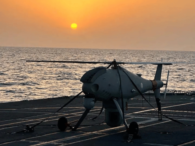 "Game-changing" mini helicopter drone Peregrine has been tested for the first time during narcotics operations conducted by HMS Lancaster off the coast of Bahrain.