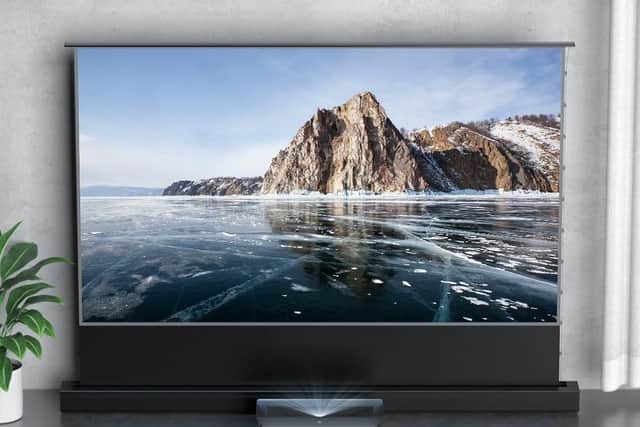 The projector and screen combination costs nearly £6,000 - but it’s a phenomenal experience